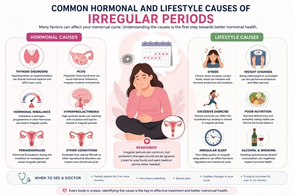 Common causes of irregular periods